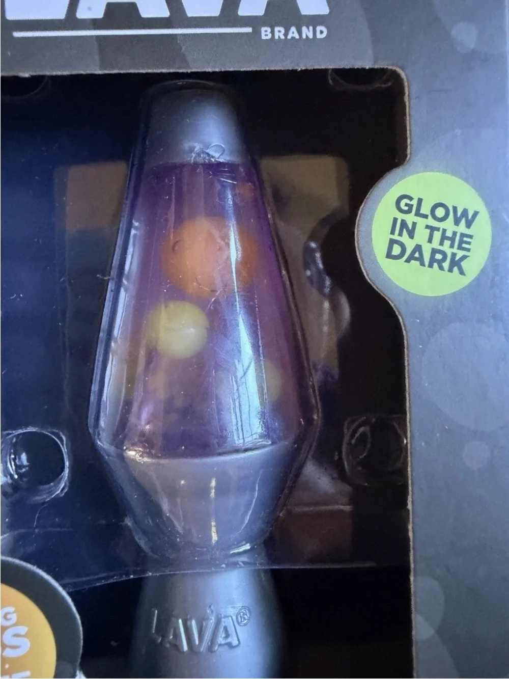 New Schylling Squish 'n Flow Original Lava Lamp Glow in Dark Squishy Toy Orange